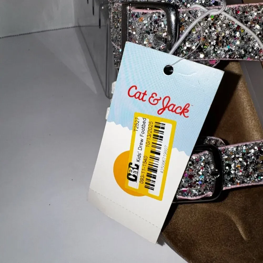 Cat & Jack Multicolor Glitter Sandals